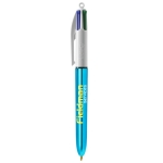 Stylo 4 couleurs personnalisé avec finition brillante 4 Colours Shine couleur bleu