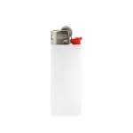 Briquets publicitaires de petite taille BIC® J25 Standard bicolore couleur blanc
