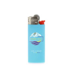 Briquets publicitaires de petite taille BIC® J25 Standard bicolore couleur bleu ciel