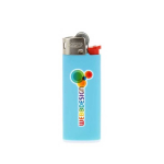 Briquets publicitaires de petite taille BIC® J25 Standard bicolore couleur bleu ciel