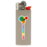 Briquets publicitaires de petite taille BIC® J25 Standard bicolore couleur taupe