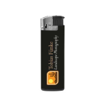 Briquet électrique personnalisé en couleur BIC® J38 Chrome Hood couleur noir