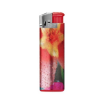 Briquet électrique personnalisé en couleur BIC® J38 Chrome Hood couleur rouge