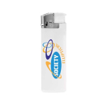 Briquet électrique personnalisé en couleur BIC® J38 Chrome Hood couleur blanc