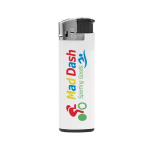 Briquet électrique personnalisé en couleur BIC® J38 Chrome Hood couleur blanc/noir