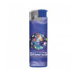 Briquet électrique personnalisé en couleur BIC® J38 Chrome Hood couleur bleu marine