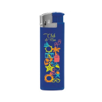 Briquet électrique personnalisé en couleur BIC® J38 Chrome Hood couleur bleu marine