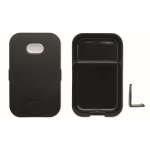 Lunch box en PP avec support pour téléphone Bon Appetit couleur noir deuxième vue