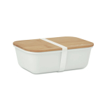 Lunch box de couleur en PP avec couvercle en bambou 1L Mix Bamboo