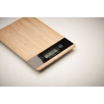 Balance de cuisine personnalisé numérique bambou jusqu'à 5kg Natura couleur bois cinquième vue photographique