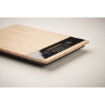Balance de cuisine personnalisé numérique bambou jusqu'à 5kg Natura couleur bois sixième vue photographique