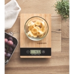 Balance de cuisine personnalisé numérique bambou jusqu'à 5kg Natura couleur bois vue d'ambiance principale