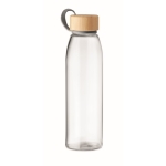 Bouteille en verre personnalisée sans fuites 500 ml Crystal Fjord couleur transparent