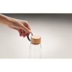 Bouteille en verre personnalisée sans fuites 500 ml Crystal Fjord couleur transparent cinquième vue photographique