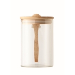 Bocal en verre pour sucre avec cuillère et logo 600ml Crystal Sugar couleur transparent cinquième vue