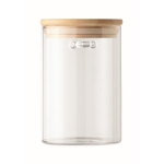 Bocal en verre pour sucre avec cuillère et logo 600ml Crystal Sugar couleur transparent neuvième vue