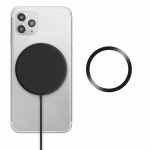 Chargeur sans fil personnalisable magnétique Slim charge rapide Circle couleur noir