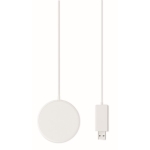 Chargeur sans fil personnalisable magnétique Slim charge rapide Circle couleur blanc deuxième vue