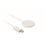 Chargeur sans fil personnalisable magnétique Slim charge rapide Circle couleur blanc troisième vue