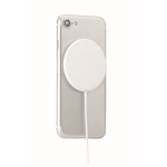 Chargeur sans fil personnalisable magnétique Slim charge rapide Circle couleur blanc cinquième vue