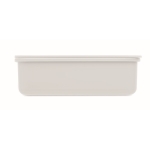 Lunch box personnalisable en verre et bambou 700 ml TakeAway Small couleur blanc quatrième vue