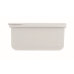 Lunch box personnalisable en verre et bambou 700 ml TakeAway Small couleur blanc cinquième vue