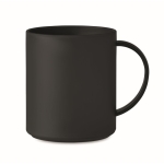 Mug à personnaliser en plastique coloré de 300 ml Essential couleur noir