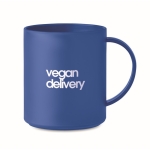 Mug à personnaliser en plastique coloré de 300 ml Essential couleur bleu vue principale