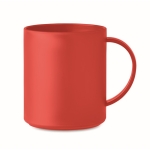 Mug à personnaliser en plastique coloré de 300 ml Essential couleur rouge