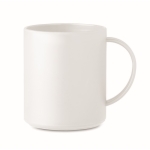 Mug à personnaliser en plastique coloré de 300 ml Essential couleur blanc