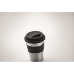 Tasses de voyage personnalisé en inox de 350 ml couleur noir cinquième vue photographique