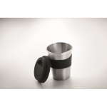 Tasses de voyage personnalisé en inox de 350 ml couleur noir sixième vue photographique