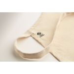 Tablier écologique deux poches avec logo 200 g/m2 Apron Cotton couleur beige quatrième vue photographique