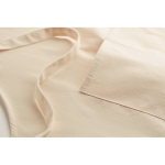 Tablier écologique deux poches avec logo 200 g/m2 Apron Cotton couleur beige cinquième vue photographique