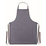 Tablier personnalisé en jean avec 3 poches de 240 gr/m2 Denim Plus couleur bleu cinquième vue
