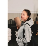 Tapis de fitness en liège personnalisé avec votre logo Yoga Cork couleur beige troisième vue d'ambiance