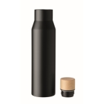 Gourde isotherme personnalisée de qualité sans fuites 500 ml Contempo couleur noir deuxième vue