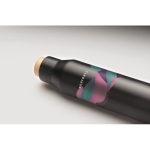 Gourde isotherme personnalisée de qualité sans fuites 500 ml Contempo couleur noir vue principale