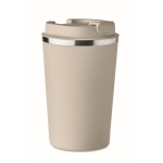 Mug isotherme inox personnalisable anti-fuite 350ml Elegant couleur beige