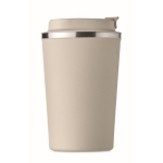 Mug isotherme inox personnalisable anti-fuite 350ml Elegant couleur beige cinquième vue