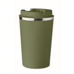 Mug isotherme inox personnalisable anti-fuite 350ml Elegant couleur vert foncé