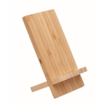 Support pratique en bambou pour chargeur sans fil rapide Support couleur bois quatrième vue