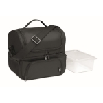 Grand sac isotherme personnalisé avec boîte à lunch LunchBox Premium couleur noir