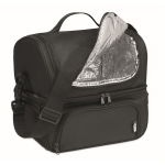 Grand sac isotherme personnalisé avec boîte à lunch LunchBox Premium couleur noir troisième vue