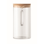 Carafe en verre avec couvercle en liège Crystal Water/Juice couleur transparent huitième vue