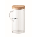 Carafe en verre avec couvercle en liège Crystal Water/Juice couleur transparent vue principale