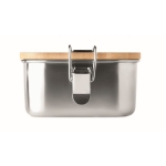 Lunch box en acier inoxydable avec fermoirs anti-fuites 750 ml Robust couleur bois neuvième vue