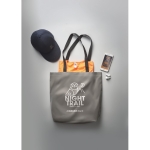 Sac personnalisé en tissu polyester 190D réfléchissant Flash couleur argenté mat vue d'ambiance principale
