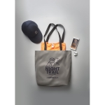 Sac personnalisé en tissu polyester 190D réfléchissant Flash couleur argenté mat deuxième vue d'ambiance principale