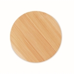 20 lingettes nettoyantes visage réutilisables dans un sachet Bamboo couleur bois sixième vue